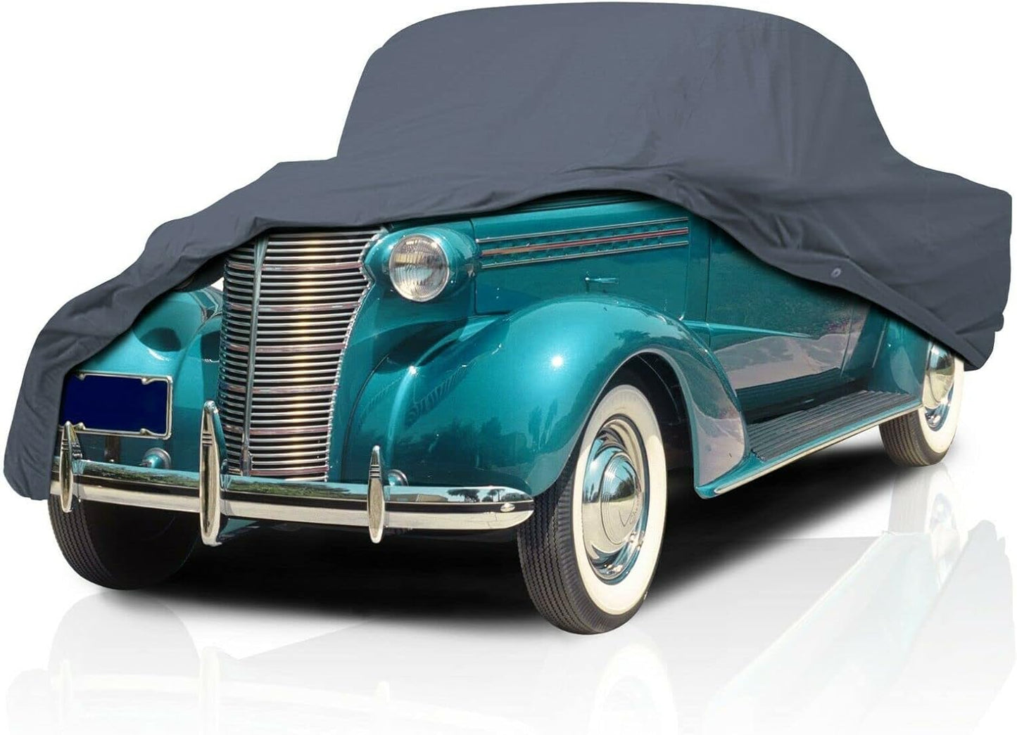 5 Layer Car Cover for Cadillac Series 75 1939, Semi Custom Fit Full Coverage Pollution, Dust, Sun, Snow, Rain, Hail All Weather Protection, Breathable
