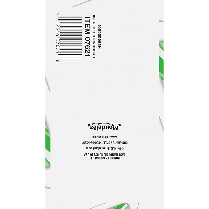 Trident White Spearmint Sugar-Free Chewing Gum, 9 Pack of 16 Pieces (144 Total Pieces)