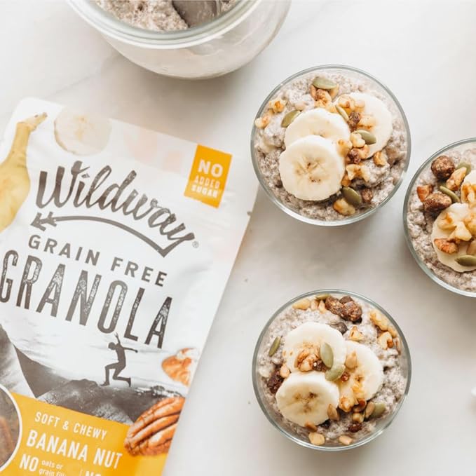 Wildway Keto Granola | Variety Pack | Grain-Free, Certified Gluten-Free Cereal | Vegan, Low Carb | No Sugar Added | Paleo-Friendly | Non-GMO Fruit & Nut Clusters | Nutrient-Rich Snack | 8 oz, 3 Pack