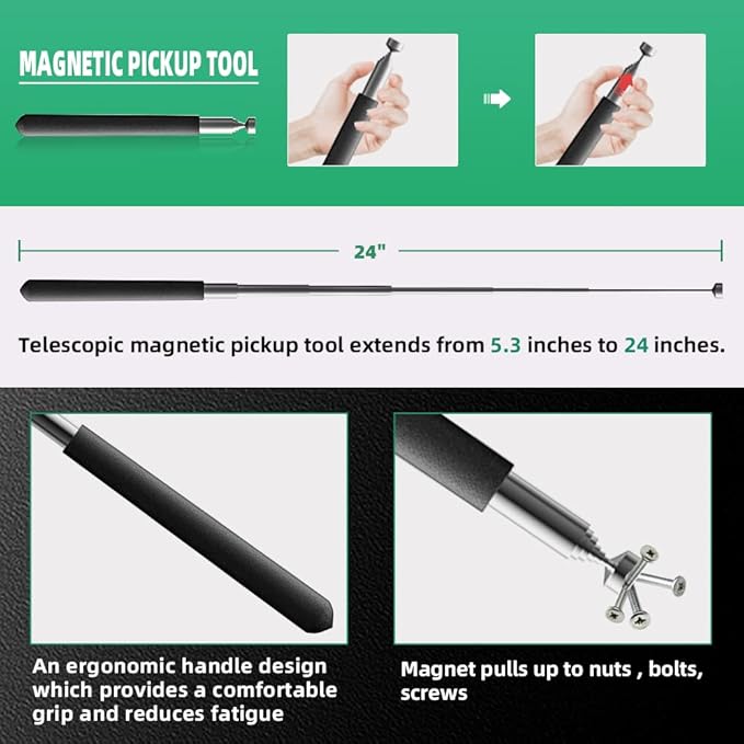 10 In 1 Heavy Duty Hook and Pick Set,9Pcs Precision Scraper Gasket Scraping Hose Removal Puller Hook,Car Auto Oil Seal/O-Ring Seal Gasket Pick Hook Puller Remover, Electronics Hand Tool Set
