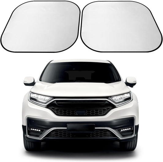 ARANA Car Windshield Sun Shade 2 Pack丨240T Thickened Front Window Sunshades Blocking 99% UV & Heat丨2025 Upgrade Sun Visor Keeps Trucks Interior Cool Universal Fit for Truck, SUV, Van, Small 36"x32.5"