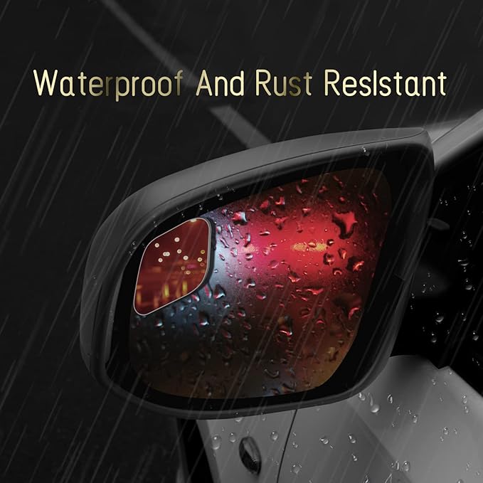2 pcs Blind Spot Mirrors, HD Glass Convex 360° Wide Angle Side Rear View Mirror with ABS Housing for Cars SUV and Trucks
