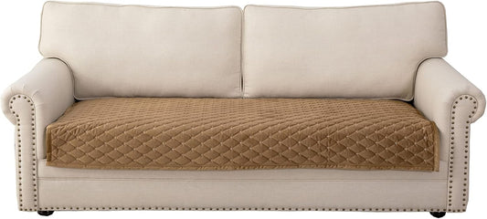 Eismodra Couch Cover,Sectional Couch Covers,Sofa Covers for 3 Cushion Couch,Anti-Slip Sofa Slipcovers for Dogs Cats Kids Loveseat Recliner L Shaped Armrest Backrest,Coffee 43''x63''(Only 1 Piece)