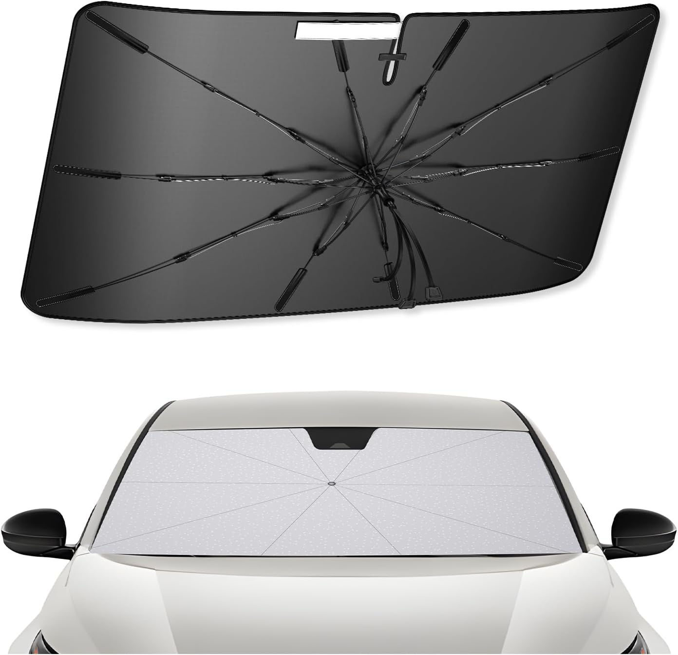 SXCY for 2019-2025 Nissan Altima Windshield Umbrella Sunshade [Easier Foldable] for 2025 Altima Accessories 2024 Altima Sunshade Umbrella for 25 Altima Windshield Sun Shade Umbrella Car Sun Protection