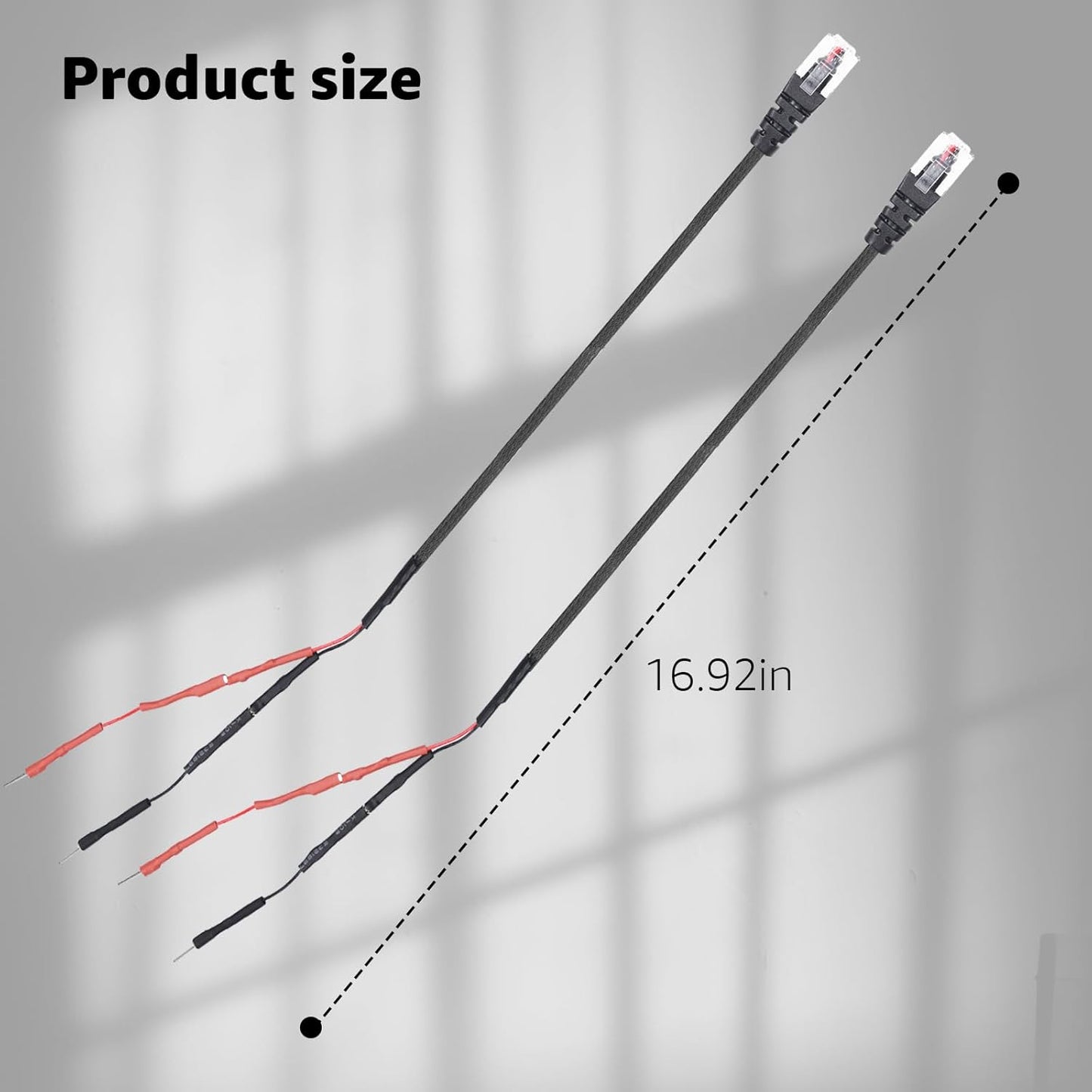 2PCS RJ11 Replacement Mirror Wire Power Cord for Uniden Radar Detectors，Fits R4 R3 R1 R7 R8 Model(3005201U)