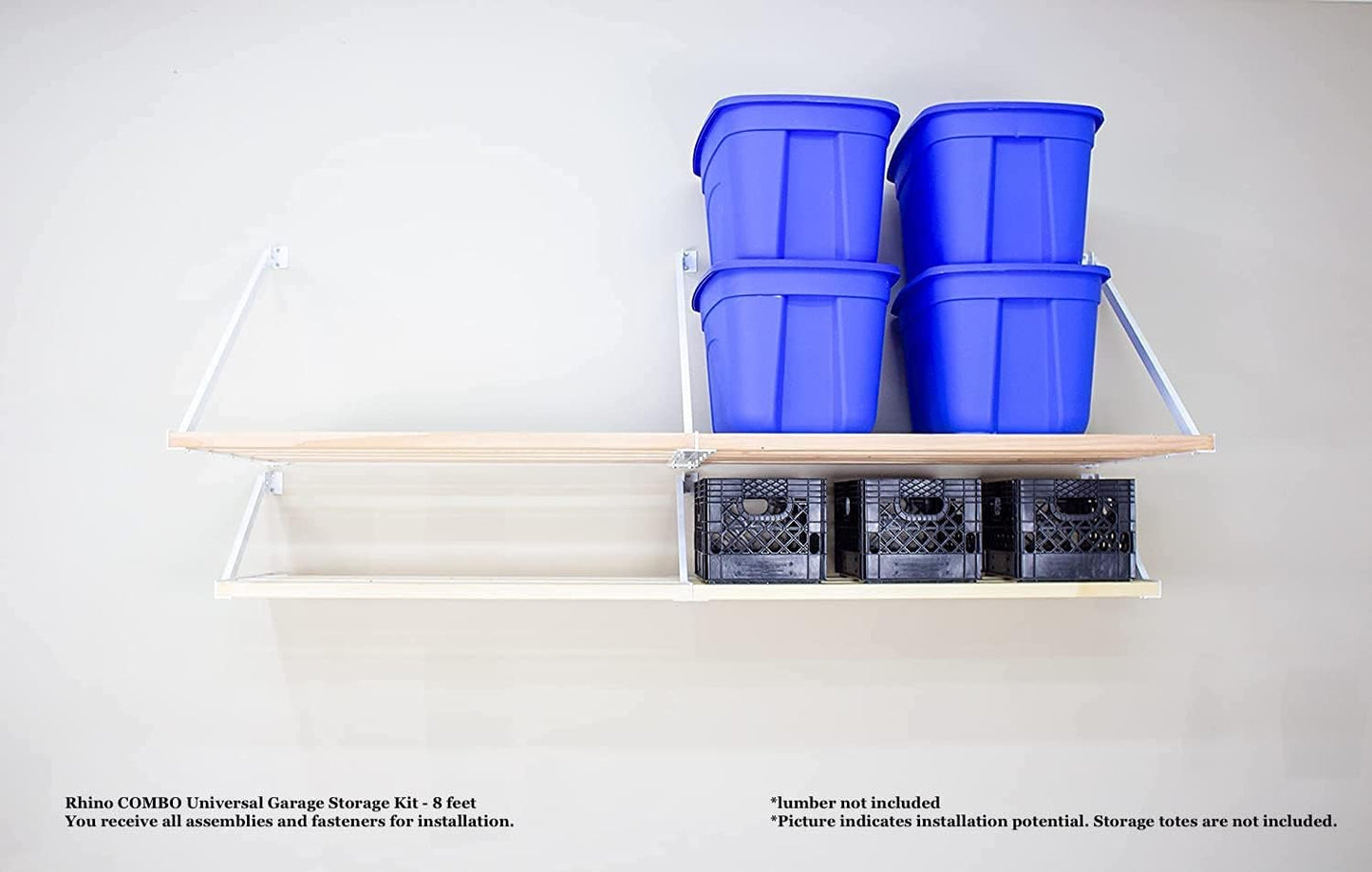 Rhino Combo Universal Garage Storage Kit - 8 feet