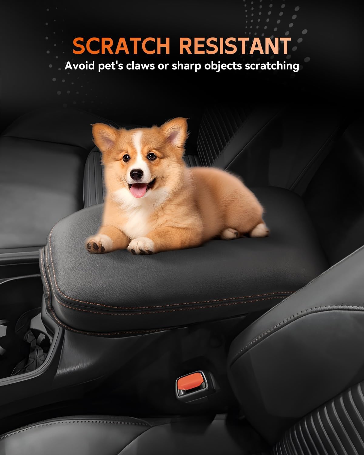 CDEFG for Toyota RAV4 2019-2025 Center Console Cover Armrest Box Cover for RAV4 (LE, XLE, XLE Premium, Limited) 2020 2021 2022 2023 2024 2025 Accessories Arm Rest Protector