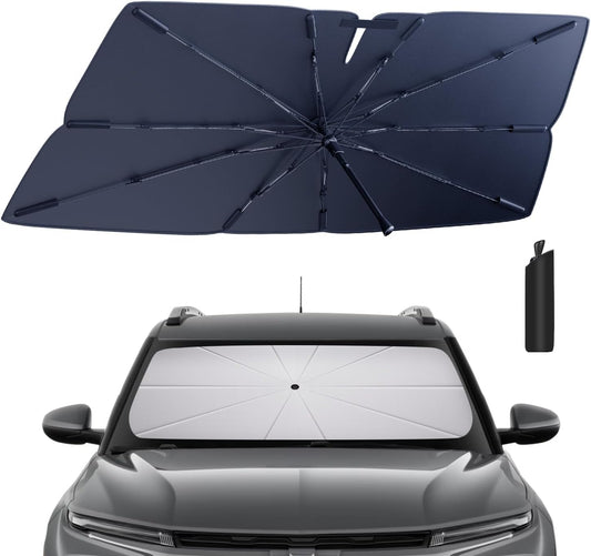Windshield Sun Shade Umbrella Compatible with 2021-2025 Chevy Trailblazer Accessories: Custom Fit 210T Silver, Foldable Sunshade Front Window Sun Visor, Blocks UV Rays Keeps Car Cool for L, LS, LT, RS
