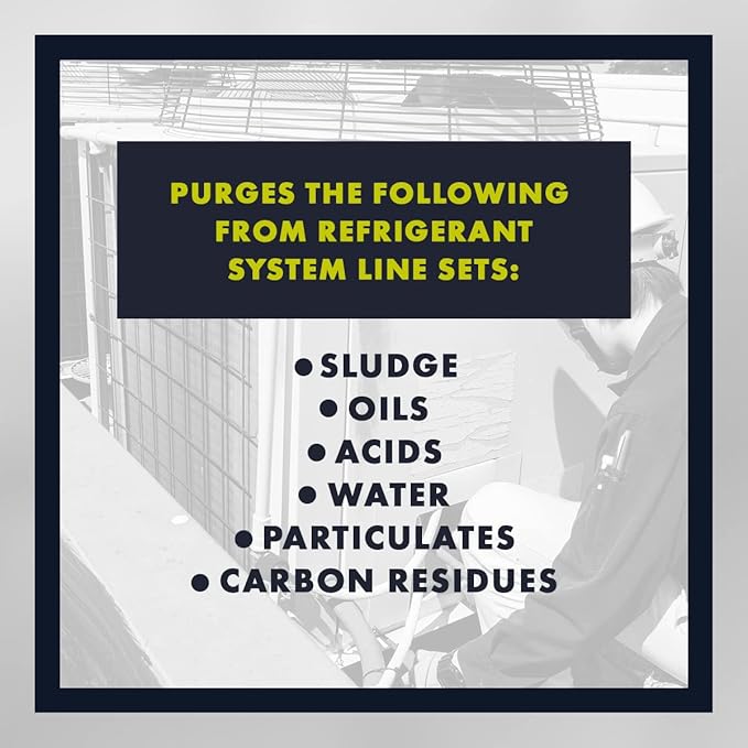 Leak Saver AC Flush Solvent Kit | Pressurized AC Flush Kit Solvent for Cleaning HVAC Line Set and Any Refrigerant-Based Systems