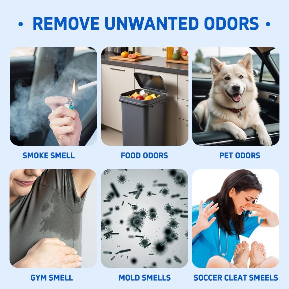 Glodway Whole Car Air Refresher Spray,Odor Eliminator Eliminates Strong Vehicle Odors,Magnolia Scent-6 Ounce Spray Bottle (Plack of 3)