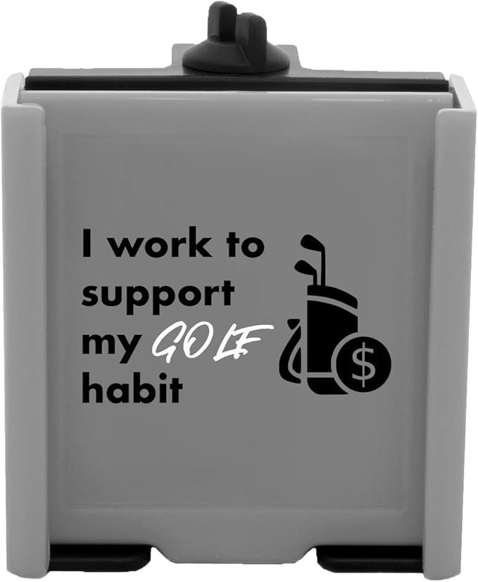 DESERT FOX GOLF Phone Caddy – Funny Quotes Golf Cart Phone Holder with Secure Strap for Hands-Free GPS & Golf Apps – Gifts for Men & Women