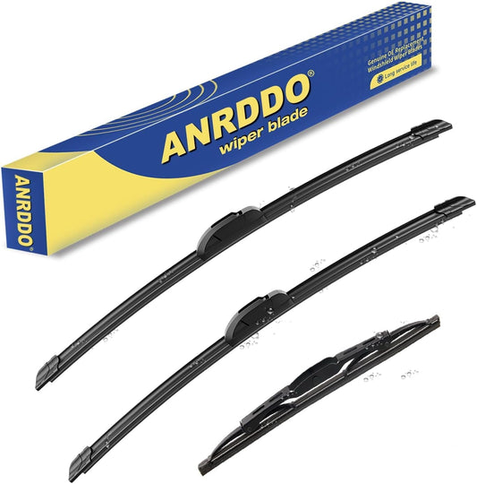 3 wipers Replacement for 2018 2019 2020 2021 2022 2023 Chevy Chevrolet Traverse, Windshield Wiper Blades Original Equipment Replacement - 24"+20"+10" (Set of 3) J HOOK