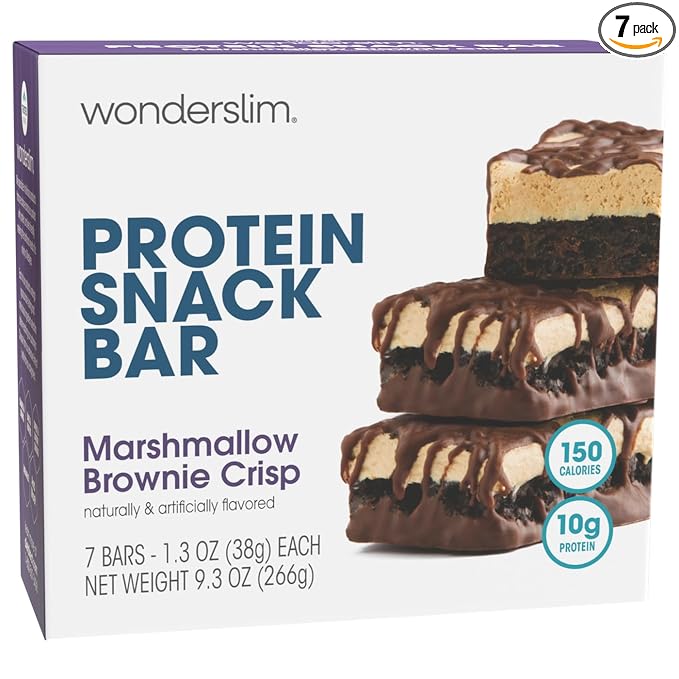 WonderSlim Protein Snack Bar, Marshmallow Brownie Crisp, (7ct)