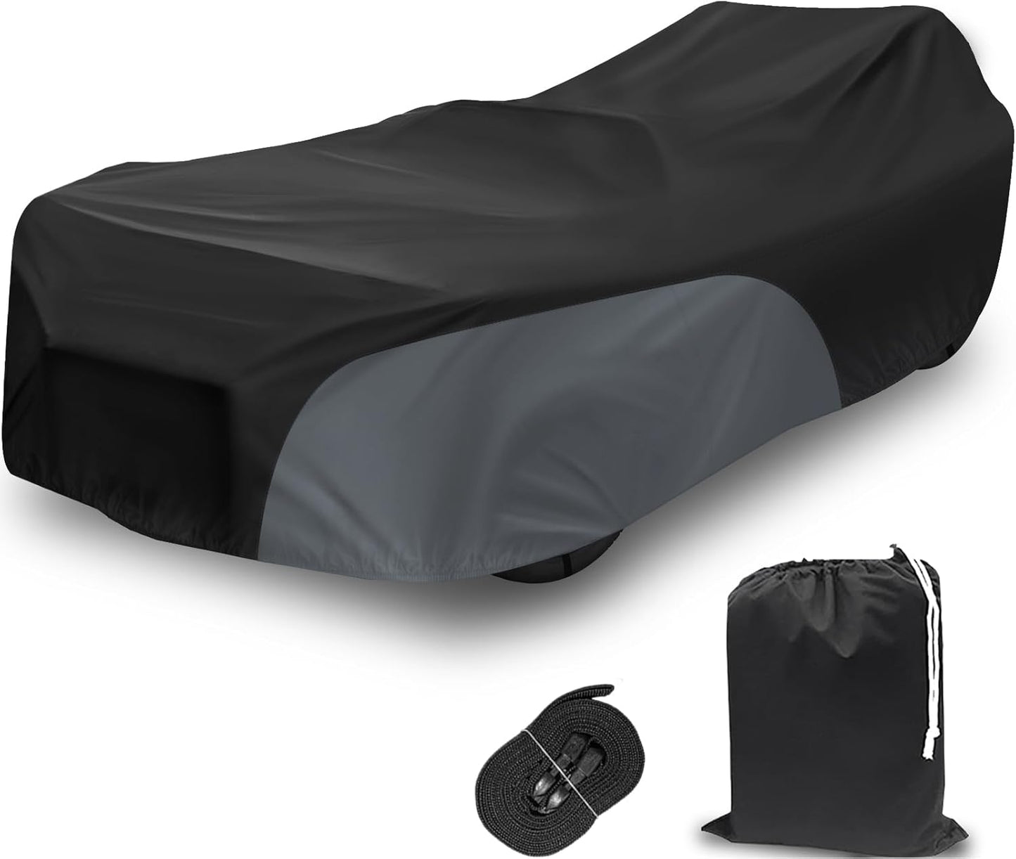 Polaris Slingshot Cover, Waterproof Windproof Sunproof Outdoor Protection Compatible with Slingshot/S/SL/SLR/SLR LE, with Reflective Strips, Black&Grey