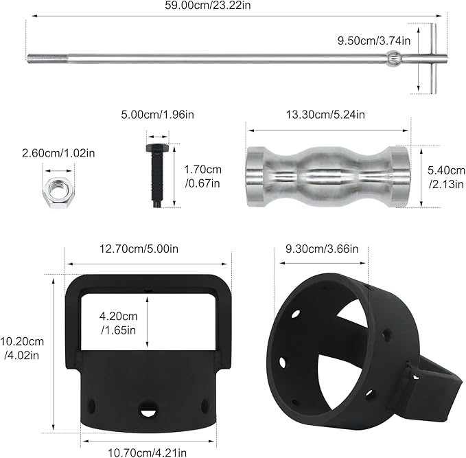 CV Axle Removal Tool for ATV & UTV, Heavy Duty CV Axle Puller with 3.8lb Slide Hammer, Heat Treated Driveshaft Removal Tool Set