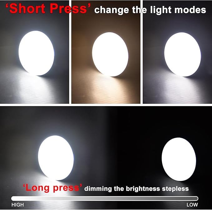 2000LM Portable Camping Light with 5000mAh Battery – 10H Max Run Time, 3 Light Modes Tent Light – Camping Lantern for Hiking, Emergency Use & Hurricane Power Outages (30W(Φ5.11 in))