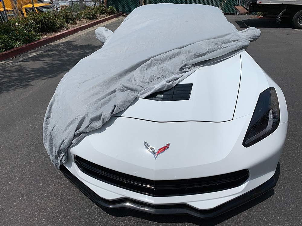 CarsCover Custom Fits C7 2014-2019 Chevy Corvette Stingray Z51 Z06 Grand Sport Custom Car Cover for 5 Layer Ultrashield