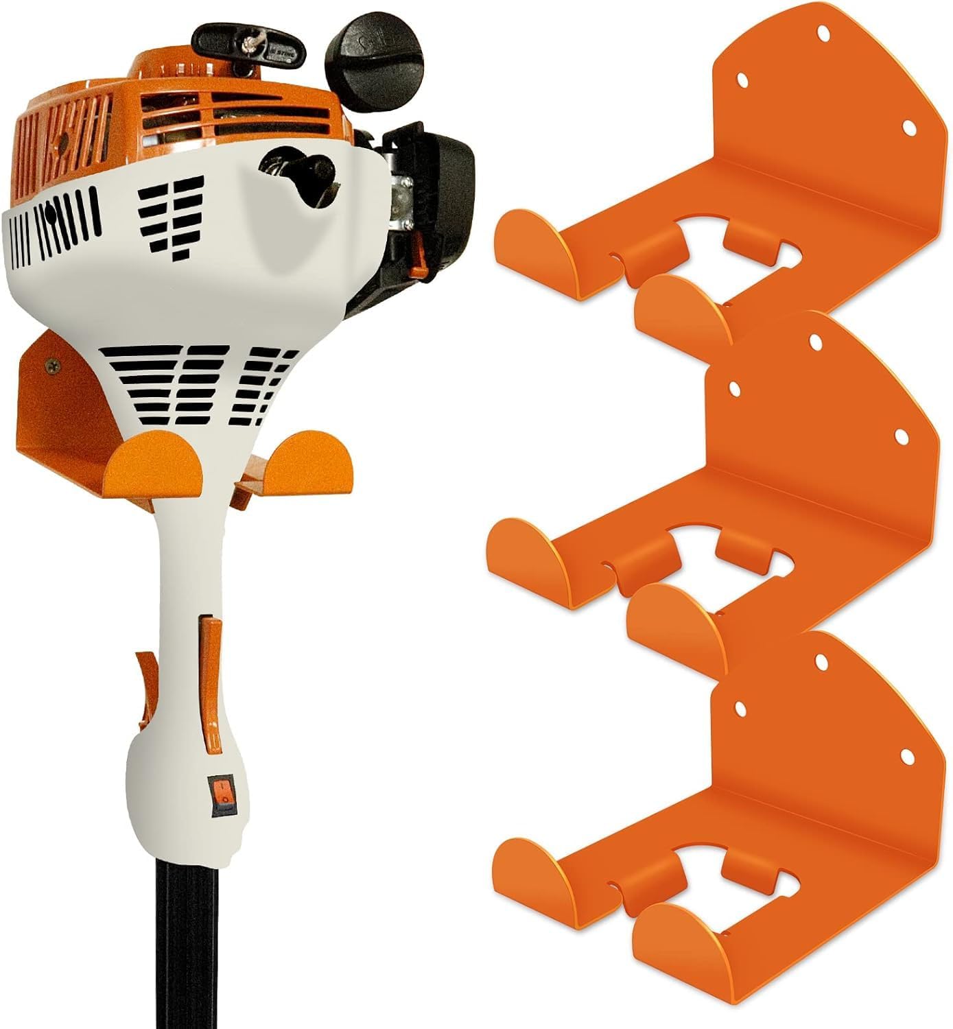 Garage Storage Garage Organizer Trimmer Rack Garden Power Tool Hanger for Grass Trimmer, Hedge Trimmer, Garages Wall, Garag Trimmer, Garden Tools, 3 Pack