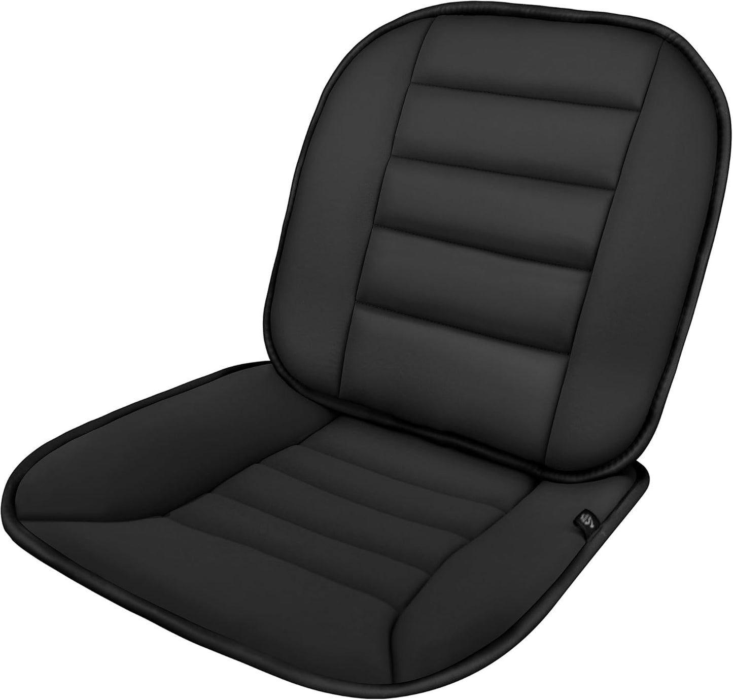kingphenix Car Seat Cushion with Lumbar Support Pillow: Enhanced Comfort Memory Foam Design for Pain Relief, Ideal for Drivers and Office Use - Ergonomic Lumbar Comfort for Long Sitting - Black