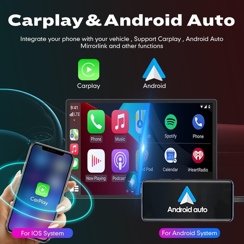 Kunfine Car CarPlay Android Auto Navigation Stereo GPS Radio Camera Display 13.1" QLED Touchscreen Headunit Tablet Media Player for Peugeot 301 2013-2022, if Applicable Octa Core 8G+256G Matte Black