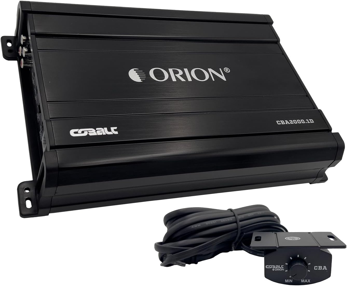 Orion Cobalt CBA2000.1D Monoblock 1-Channel Class D Amplifier for Car Subwoofer, 2000W, 2/4 Ohm Stable, Adjustable Low Pass & Subsonic Filter with Bass Boost, MOSFET Power Supply, Bass Knob Included