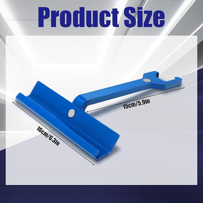 Blulu 6 Inches Magnetic TDC and TDF Clip Durable Metal Cleat Tool HVAC Duct Sheet Metal Tools for Tight Spaces Efficient HVAC Tools Clearance