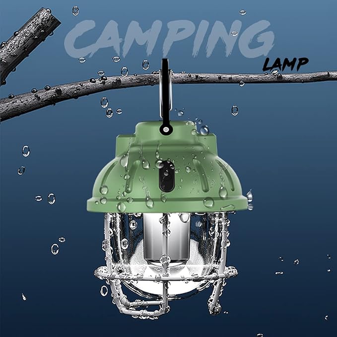 Camping Light,LED Tent Lanterns, Rechargeable Light IPX4 Waterproof Lights,3 Color 7 Light Modes Survival Lanterns Emergency Lamp for Camping Picnic Hiking Fishing Workshop Home Garden Decoration