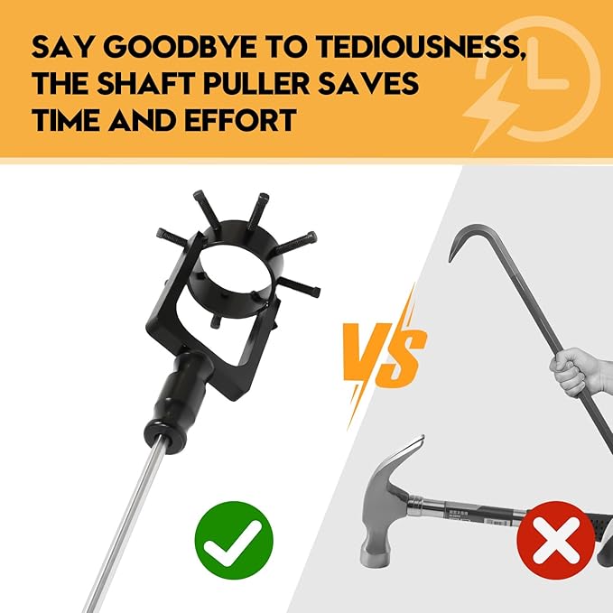 3 inch CV Axle Shaft Puller Tool Kit ，UTV/ATV CV Axle Removal Tool，Heavy Duty Axle Puller with Slide Hammer for Cars, Trucks, ATV & UTV - CV Joint & Driveshaft Removal Tool Set