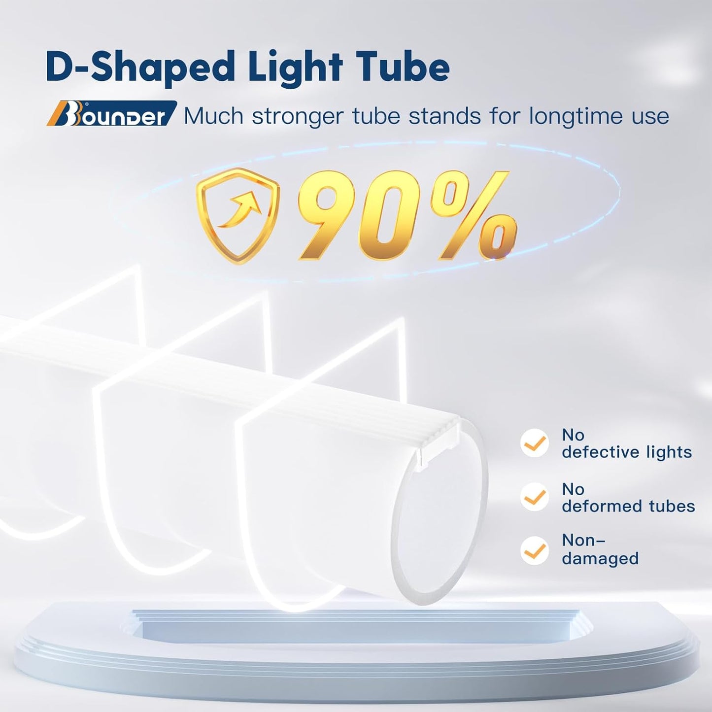 BBOUNDER 10 Pack Linkable LED Utility Shop Light, 4400 LM, Super Bright 6500K Cool Daylight, 4 FT Integrated Fixture for Garage, 40W Equivalent 250W, Surface + Suspension Mount, White