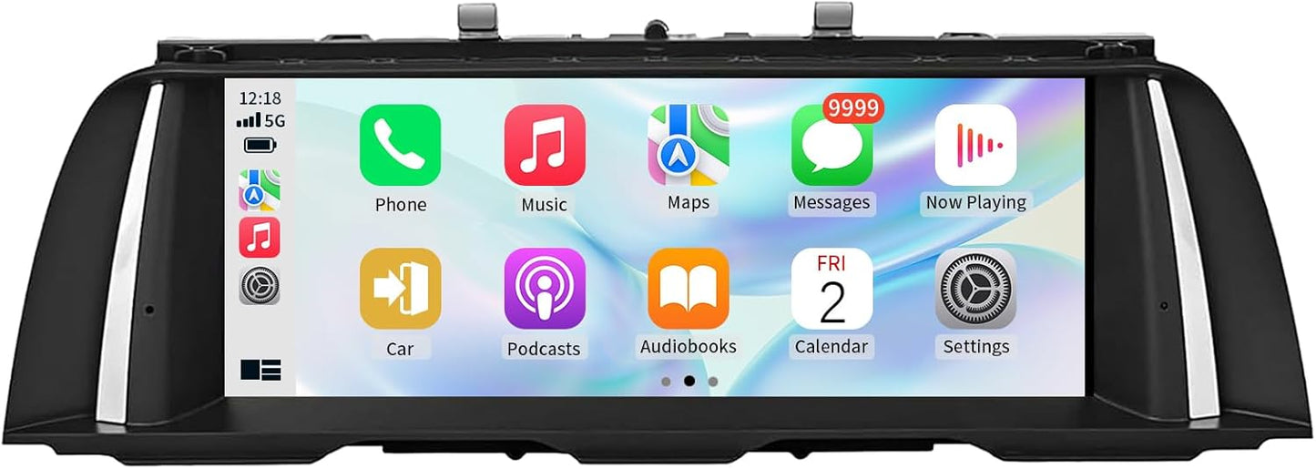 Wireless CarPlay/Android Auto 10.25 Inch Touchscreen for BMW 5 Series F10/F11 (2012-2016) with NBT System, Car Radio Receiver, Multimedia, Bluetooth, Car Stereo