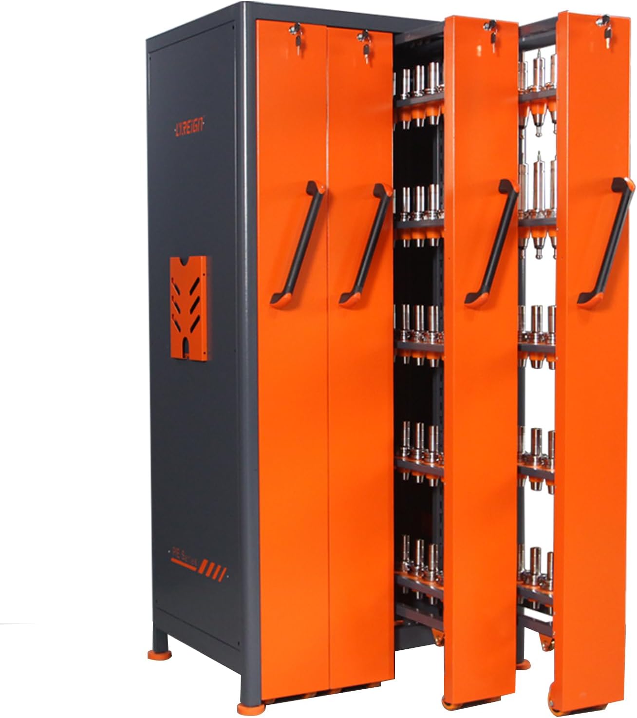 BT50 Vertical Drawer Cabinet, Large Capacity CNC Tool Storage Cabinet, Tool Holder Station for Machining Centers
