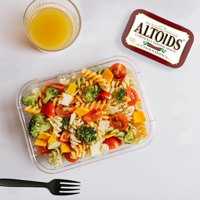 ALTOIDS Classic Cinnamon Hard Candy Breath Mints Bulk, 1.76 oz Tin (Pack of 12)