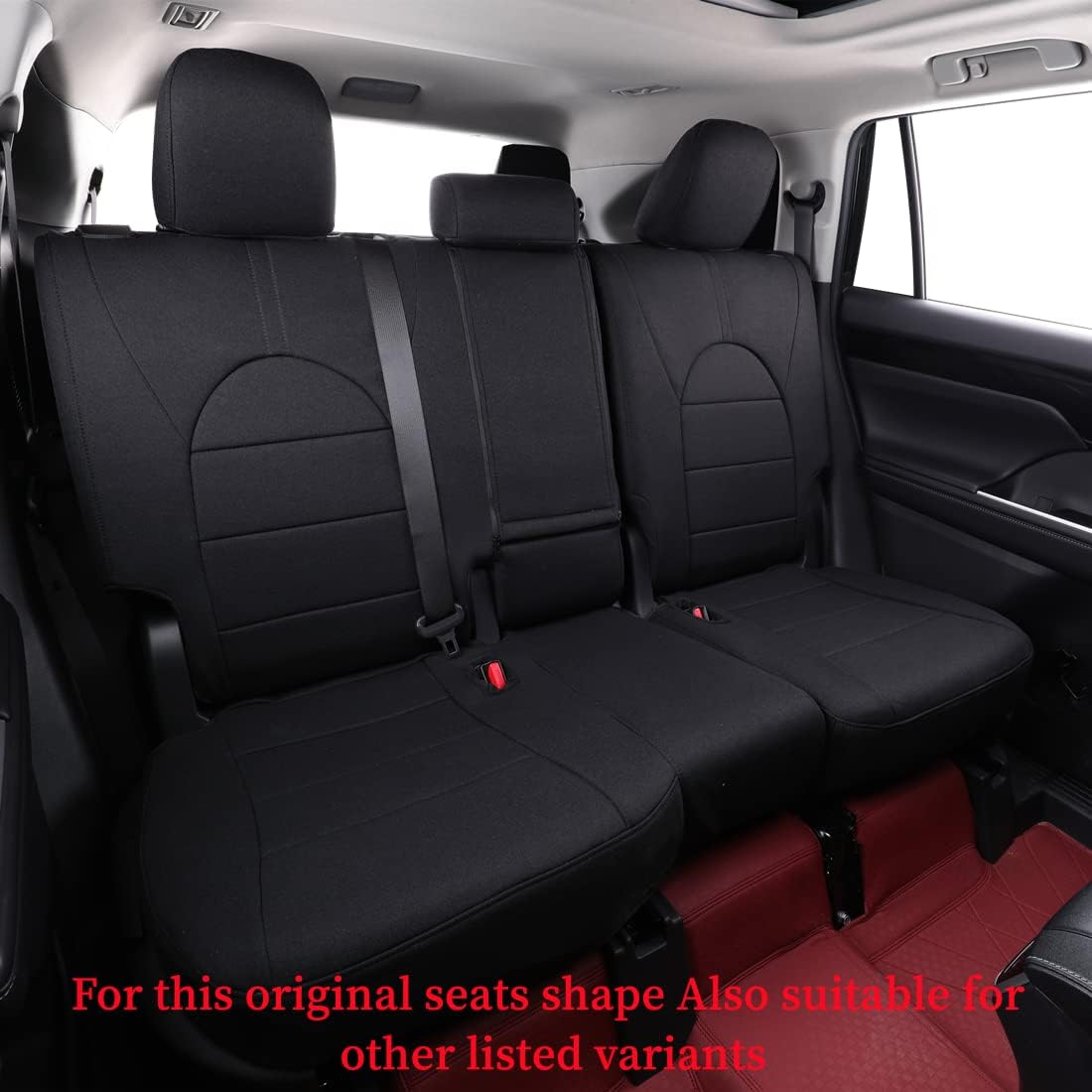 coverdream Custom Seat Covers Compatible with Select Toyota Camry Hybrid 2012 2013 2014 2015 2016 2017 Models (Black,Full Set)