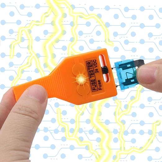 DC 24V Automotive Multifunctional Blade and Glass Tube Fuse Tester Puller ATO/ATC ATM Removal Tool Detect and Find The Burned in The Car Fuse Box