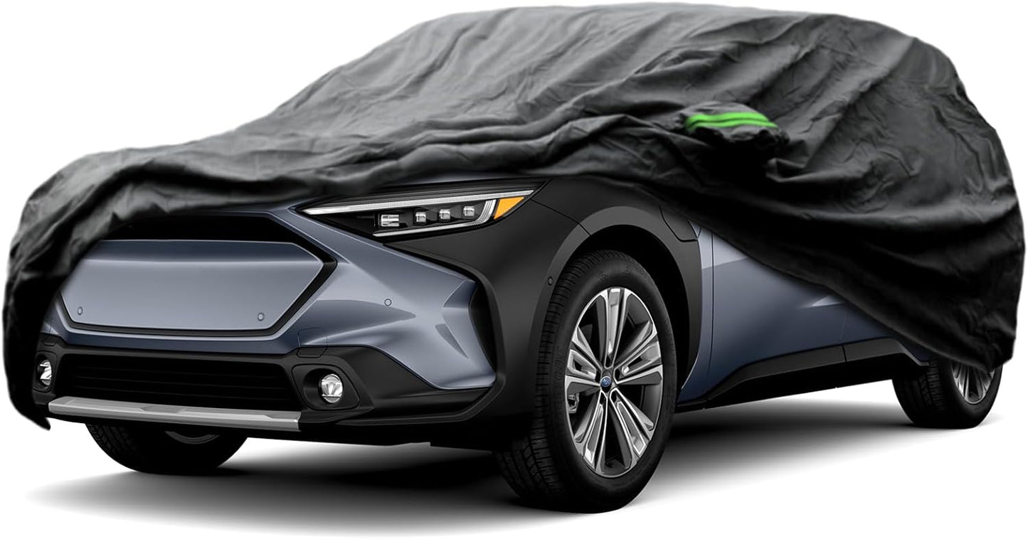 Proadsy 2025 Upgrade Car Cover Custom Fit for Subaru Solterra 2023 2024 2025, Waterproof All Weather for Automobiles, Full Exterior Cover Rain Snow Sun Protector Indoor Outdoor Car Cover