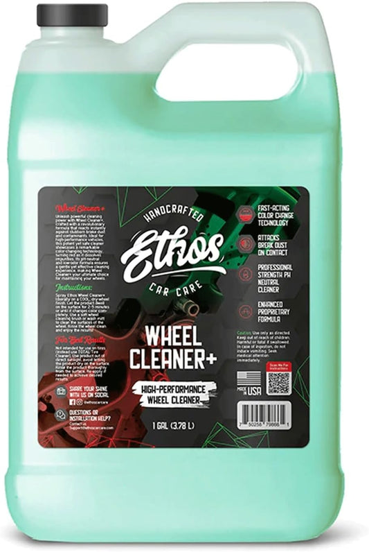 Ethos Wheel Cleaner - Car Wheel Cleaner Spray - Rim Cleaner Spray Brake Dust, Iron Remover - Color Change Technology - Professional Strength Formula (Gallon)