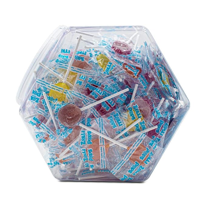 Zollipops Clean Teeth Lollipops, Anti-Cavity, Sugar-Free Candy in Assorted Flavors - Great for Kids, Diabetics, and Keto Diet, 126 Count, 29 oz