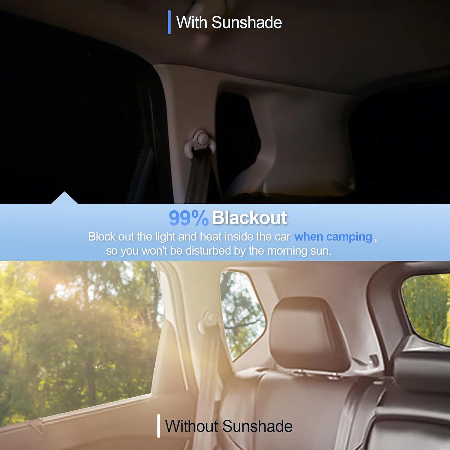 8pcs Car Window Shades for GMC Yukon XL&Chevy Suburban 2021-2026 Accessories,Windshield Side Rear Full Sunshade,Sun Visor UV Blocking, Privacy Protection and Blackout for Camping Outdoor