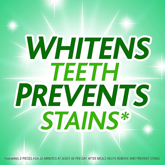 Trident White Spearmint Sugar Free Gum, 4 Bottles of 60 Pieces (240 Total Pieces) (Pack of 2)