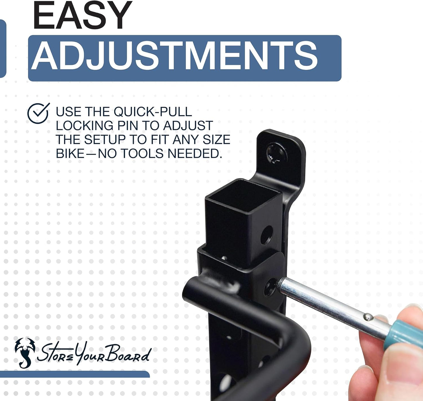 WheelRest Bike Hook, No-Lift Garage Wall Mount, Vertical Bicycle Storage Rack, Adjustable Bike Hanger for MTB, Road, eBike, 4 Pack