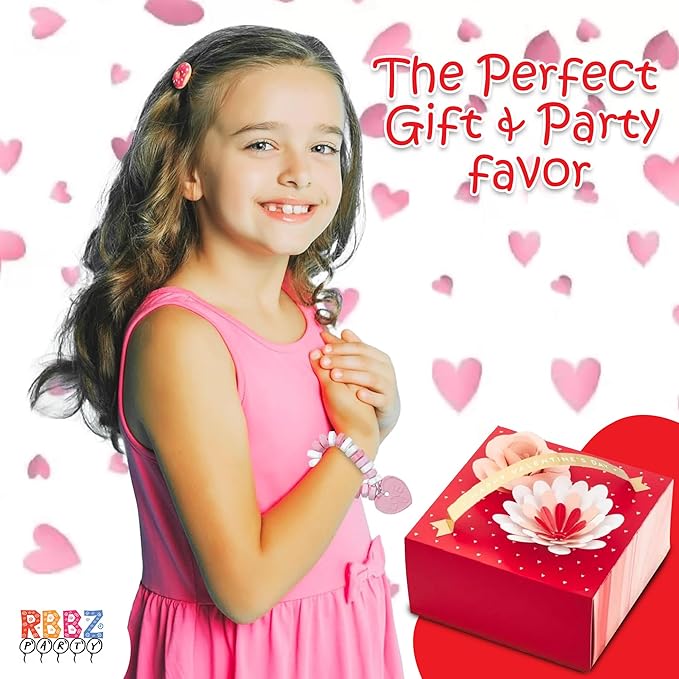 24 Heart Candy Bracelets - 15g Candy Bracelet Individually Wrapped - Heart Shaped Candy - Great for Candy Bags and Party Favors