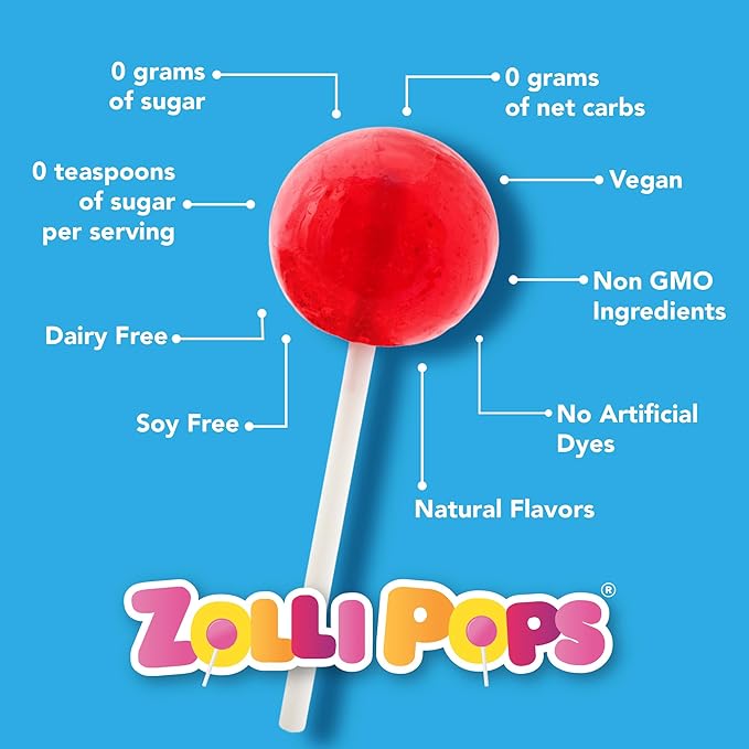 Zollipops Gabby's Dollhouse Variety Pack - Mixed Fruit Flavored Lollipops, Ball Popz, and Zaffi Taffy - Three 5 Oz. Bags for Sweet and Fun Treats