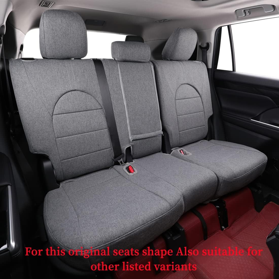 coverdream Custom Seat Covers Compatible with Select Toyota Camry XLE, XSE, XLE V6, XSE V6 2018 2019 2020 2021 2022 2023 Models (Gray,Full Set)