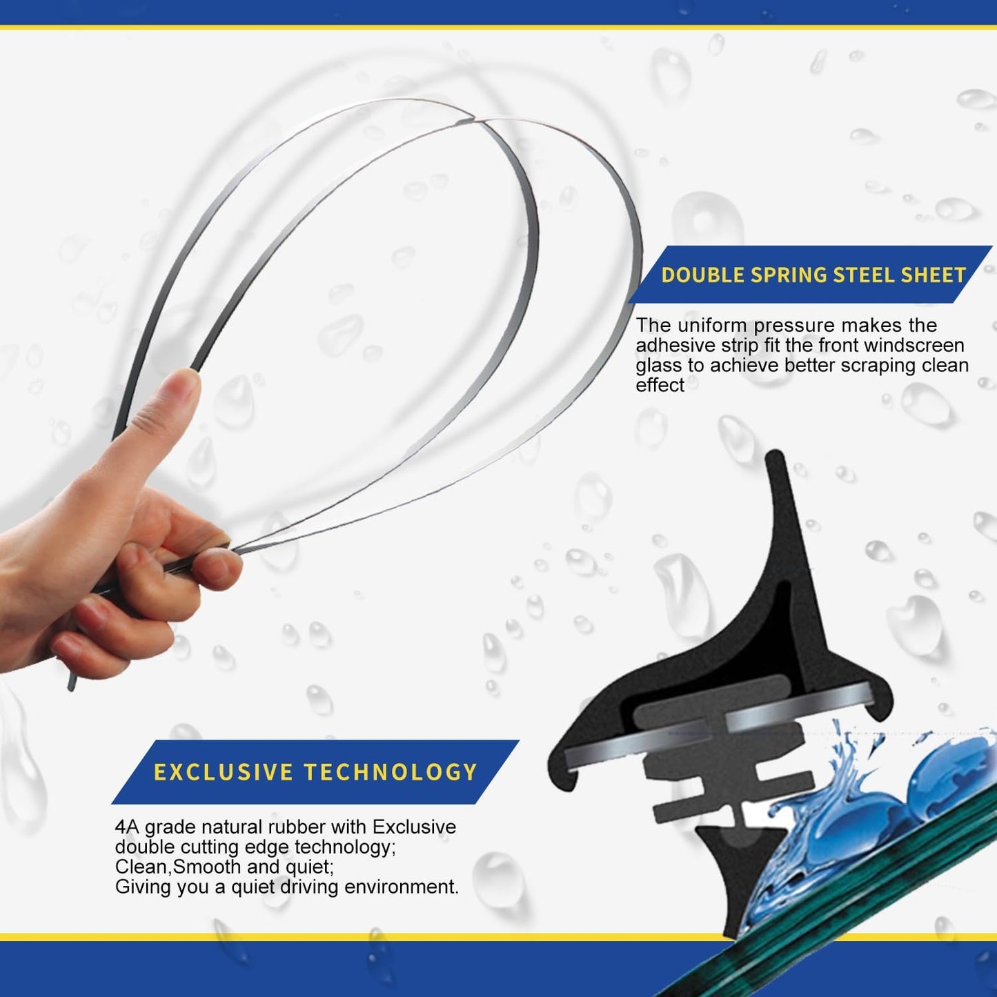 3 wipers Replacement for 2013 2014 2015 2016 2017 2018 Hyundai Santa Fe 2013-2017 2018 2019 Hyundai Santa Fe XL Windshield Wiper Blades Original Equipment Replacement - 26"/14"/13" (Set of 3) U/J HOOK