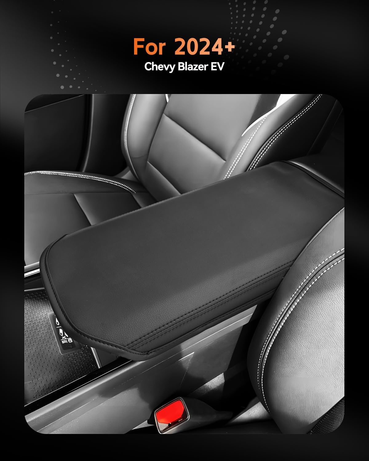 CDEFG for Chevrolet Blazer EV 2024 2025 2026 Center Console Cover Armrest Box Cover for Chevy Blazer EV (LT, RS) Accessories Console Arm Rest Protector