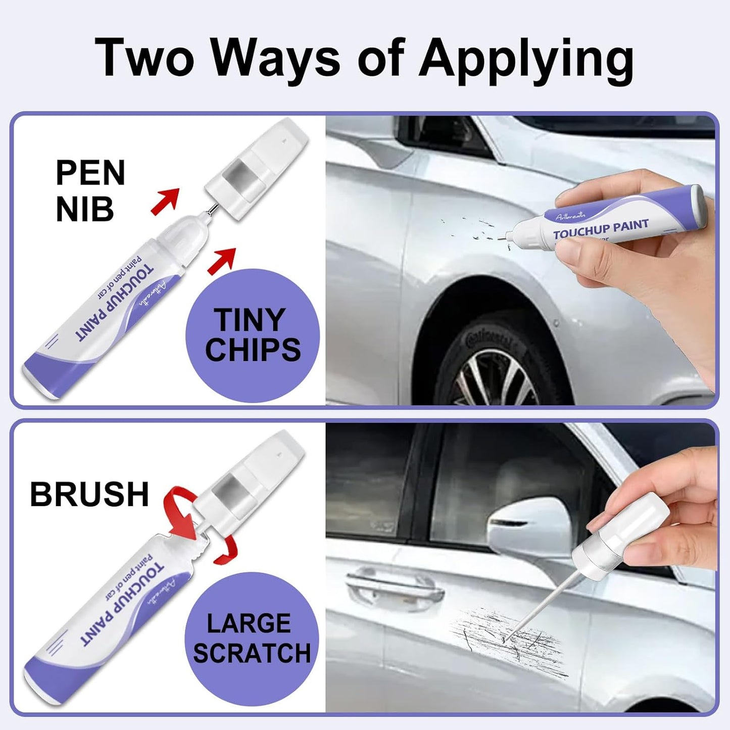 Touch Up Paint for BMW Brooklyn Gray(C4P)-Exact Match–Chips and Nicks TouchUp Paint Pen Scratch Repair Car Accessories Car Paint Pen for Erase Car Scratches