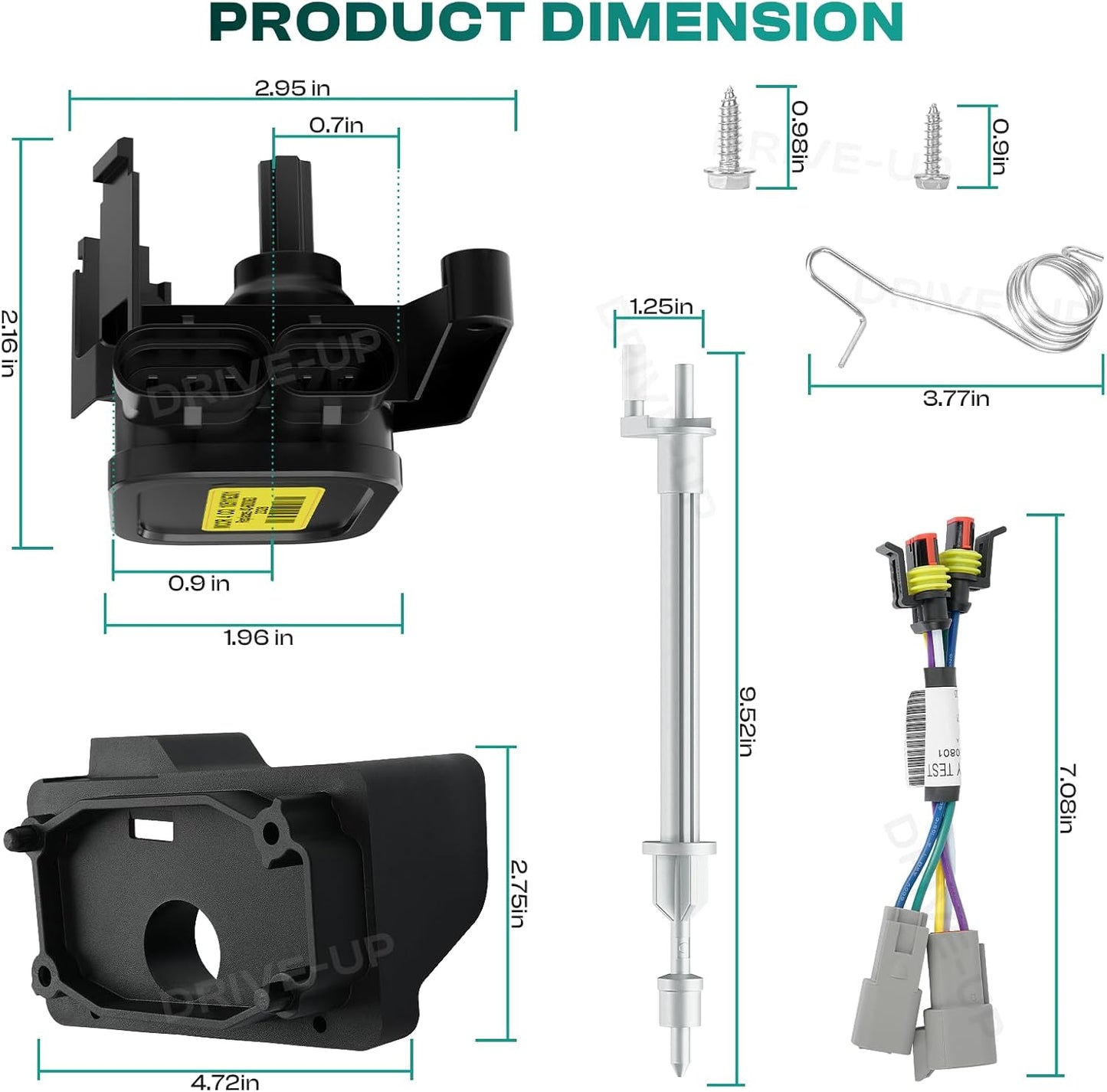 Drive-up MCOR 4 Conversion Throttle Potentiometer-Fits Club Car DS/Carryall/Tempo- AM293101, 105116301 (MCOR 4 Conversion Kit)