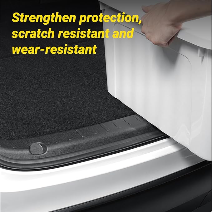 2025 2026 Model Y Juniper Rear Bumper Guard 1 PCS Anti-Scratch TPE Rear Trunk Door Sill Protector for Refresh Model Y Juniper Internal Accessories