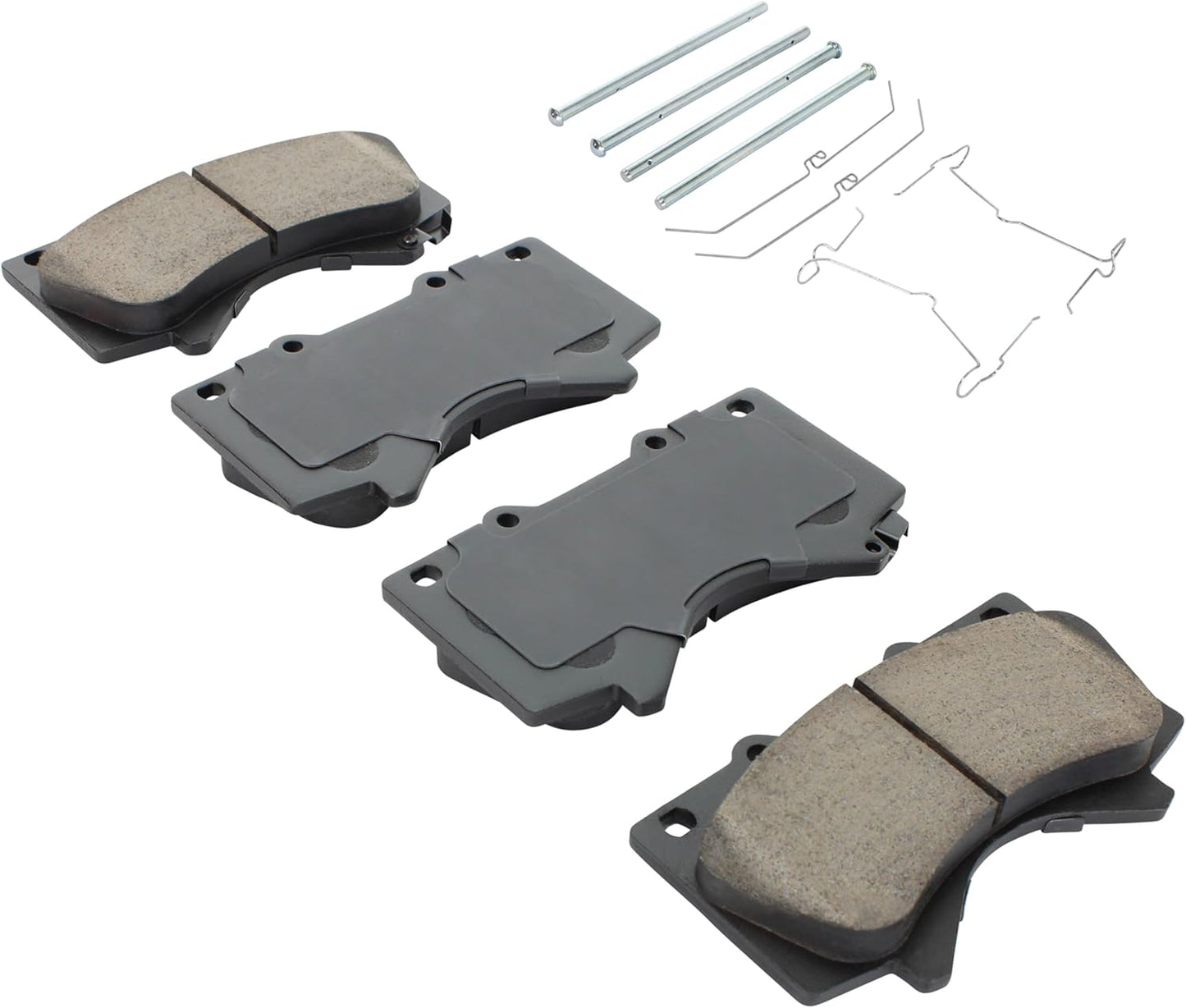Premium Ceramic Front Brake Pads (1001-1303C) Compatible with Lexus LX570 2008-2021, Toyota Land Cruiser 2008-2021, Toyota Sequoia 2008-2022, Toyota Tundra 2007-2021