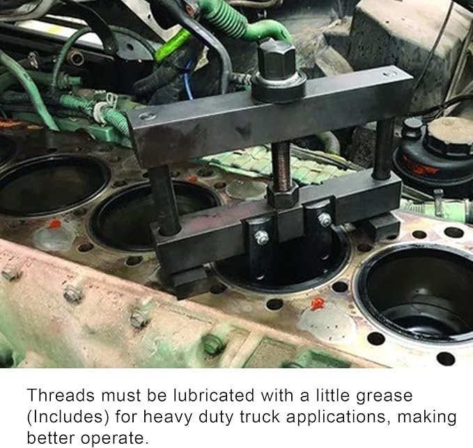 Universal Cylinder Liner Puller Assembly Compatible with Mack Cummins CAT Caterpillar, Works on Heavy Duty Diesel Engines Wet Liners from 3-7/8” to 6-1/4” Bore, Replace PT-6400-C, 3376015, M50010-B